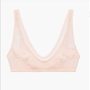 Savage X Fenty Vintage Lace Bralette, Pink, S